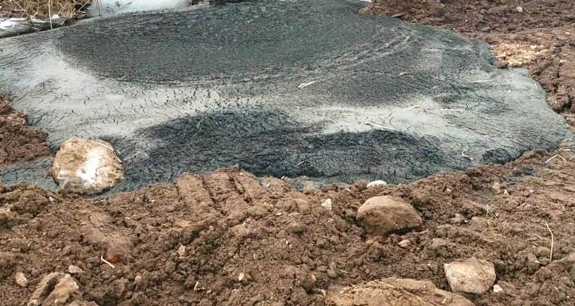 Свалка неизвестного вещества обнаружена в Кстовской промзоне
